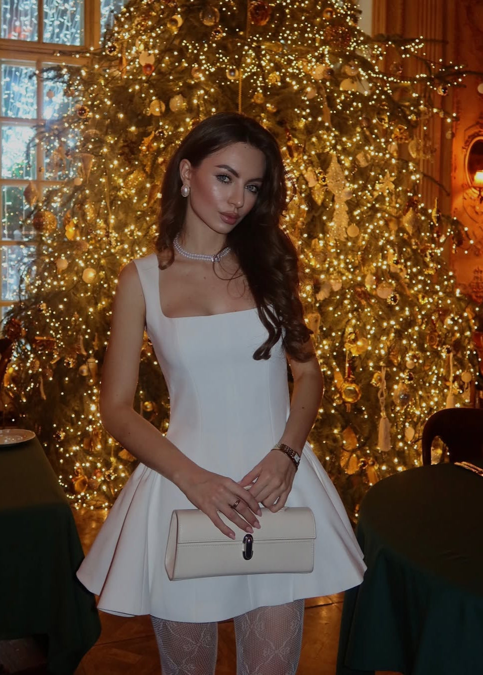 Ärmelloses Mini-Kleid | Skater-Silhouette & Eleganter Schnitt | Zeitlose Raffinesse