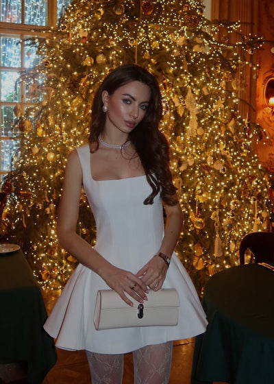 Ärmelloses Mini-Kleid | Skater-Silhouette & Eleganter Schnitt | Zeitlose Raffinesse