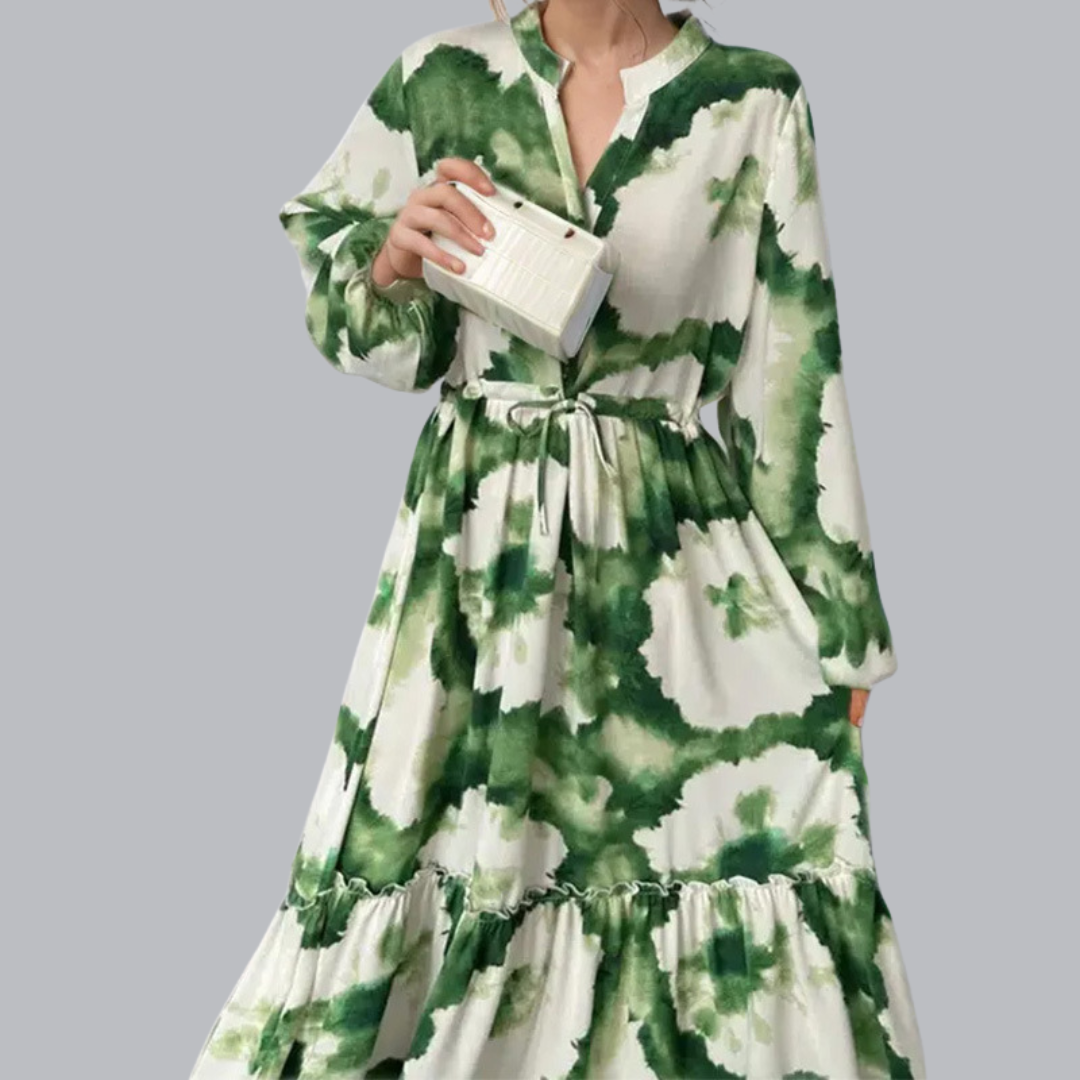 Leocadia™ | Lockeres Midikleid mit Bindegürtel in mehreren Designs