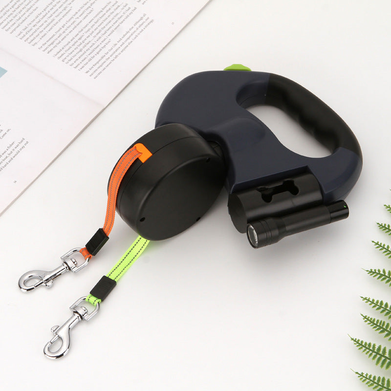 TwinTail™ | Double dog lead with light