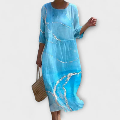 Miranda - Stilvolles Floral-Maxikleid