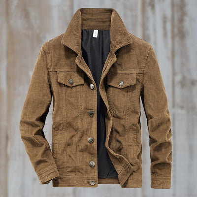 Cordjacke mit Knopfverschluss | Retro-Charme | Robuster Look