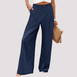 Helen - Lässige Hose mit weitem Bein für Damen in Blau