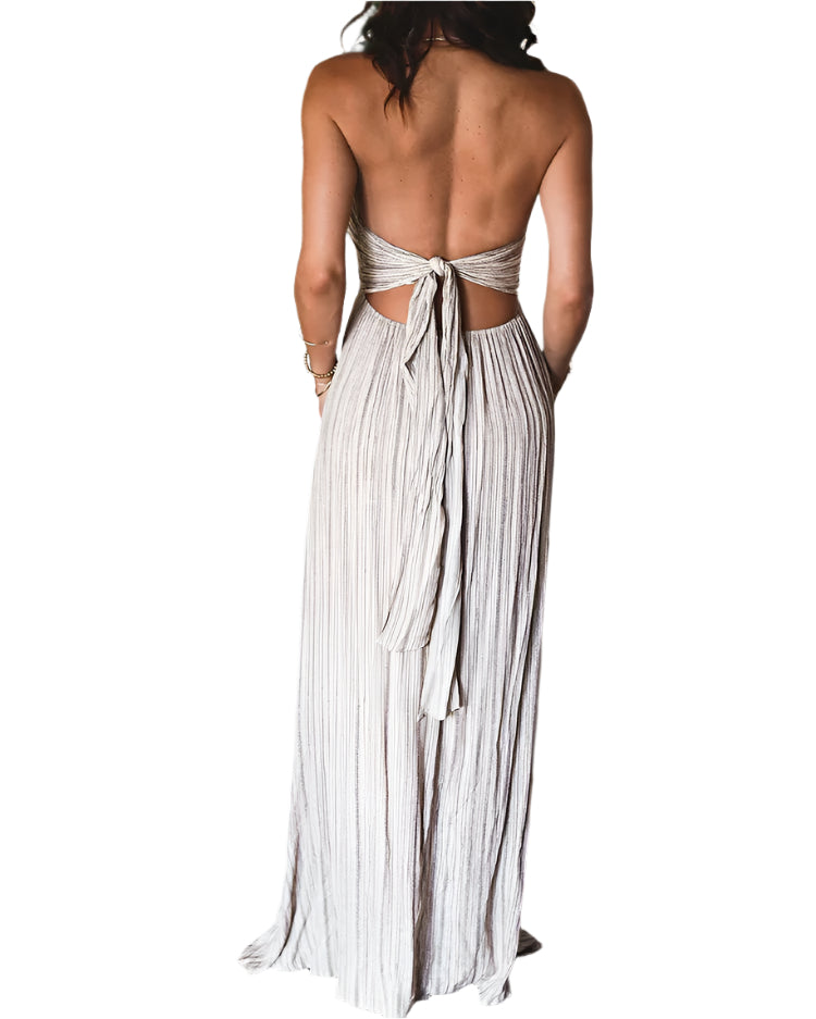 Jenna - Elegantes ärmelloses plissiertes Kleid