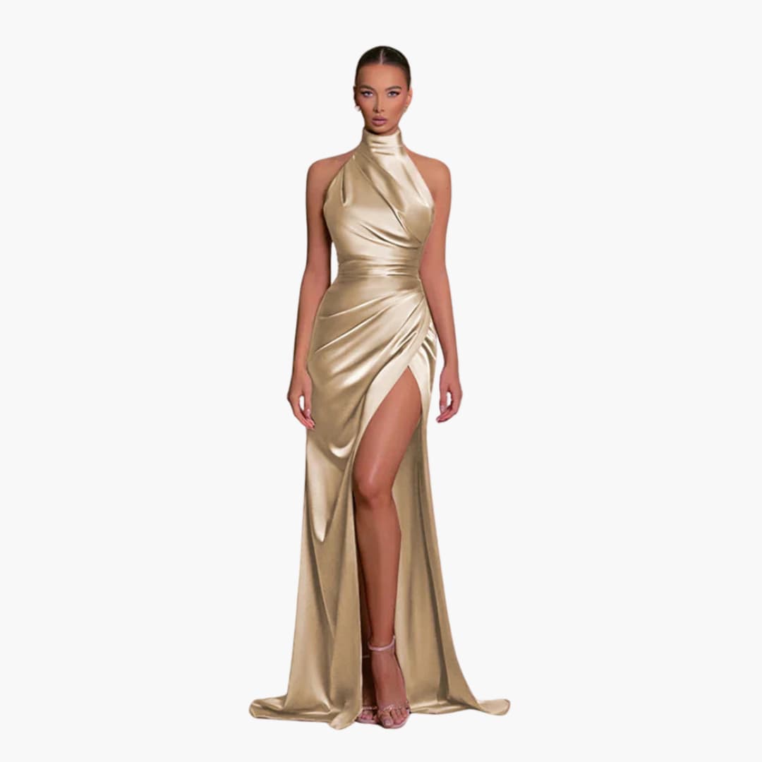 Glamouröses Satin Abendkleid - perfekt für Damen Gala Events