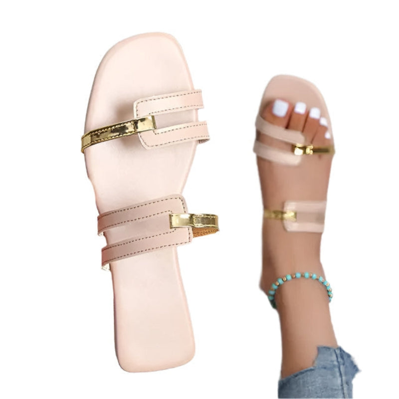 CozyEase Offene Zehen Hausschuhe