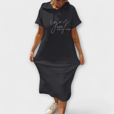 Daisy - Entspanntes Kapuzenkleid