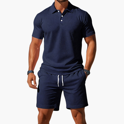 Leichtes Sommer Polo Set Herren - Kurzarmshirt & passende Shorts
