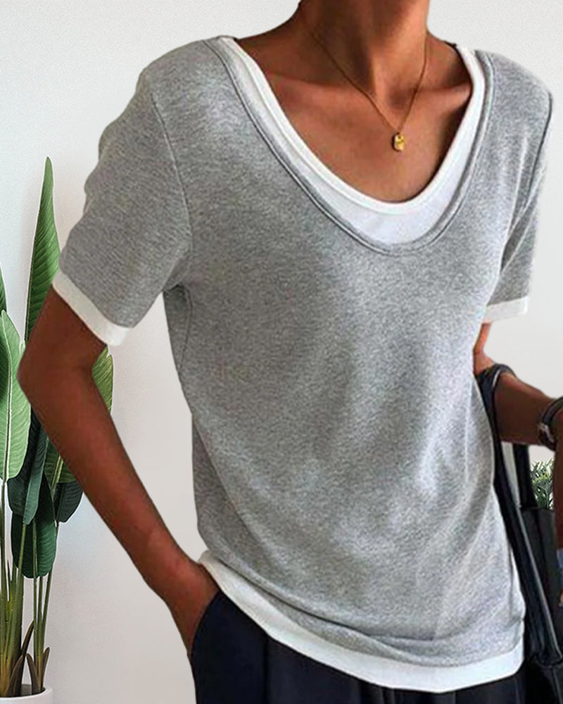 Heidi-Mode | Lässige Einfarbige T-Shirts