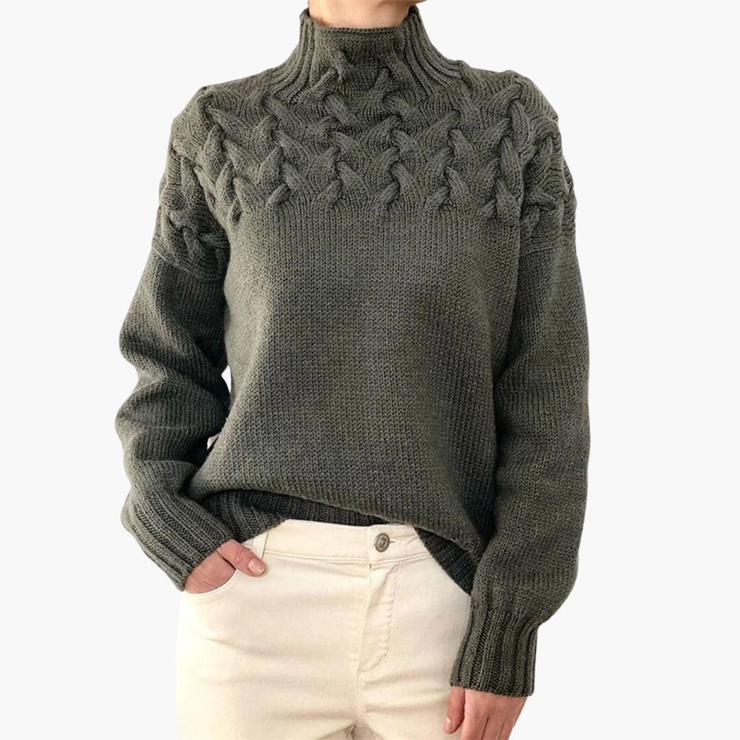 Rollkragen Strickpullover für Damen