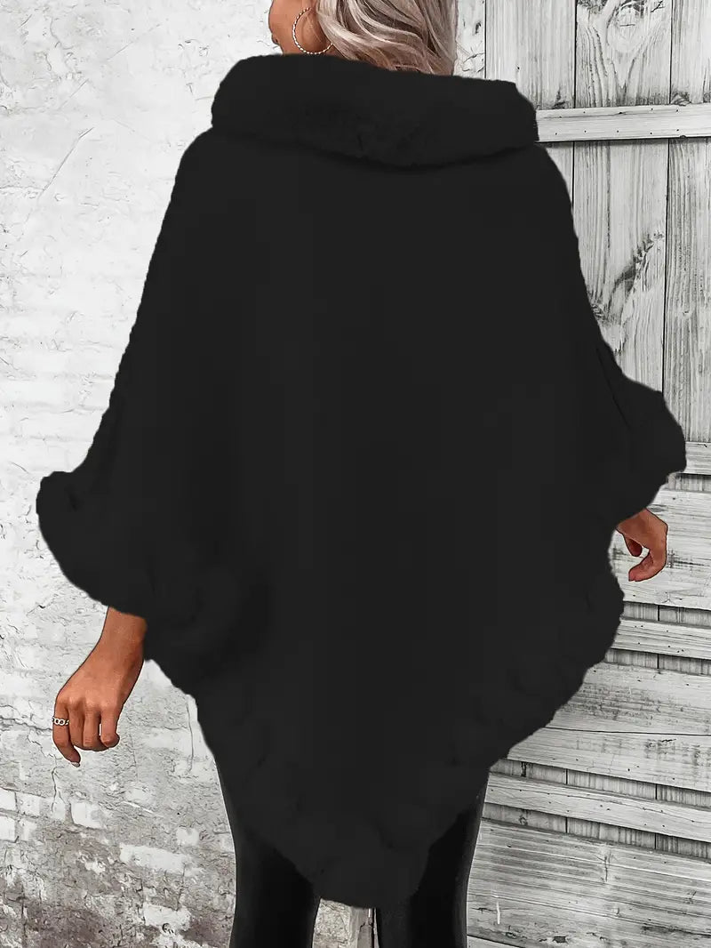 FurWarm™ - Luxuriöser Warmer Pullover mit Pelzbesatz