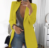 Trendy Damen Blazermantel - Elise in Gelb