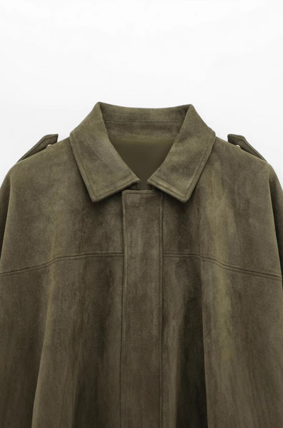 Sofia Wildlederjacke | Grün