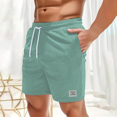 Lonie - Elastische Cord-Shorts mit Kordelzug für Herren