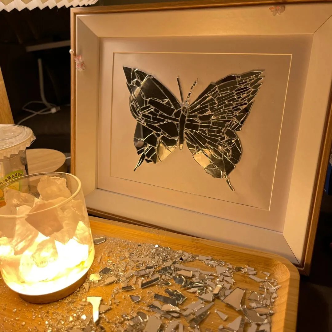 DIY™ | Schmetterling Gebrochener Spiegel Fotorahmen