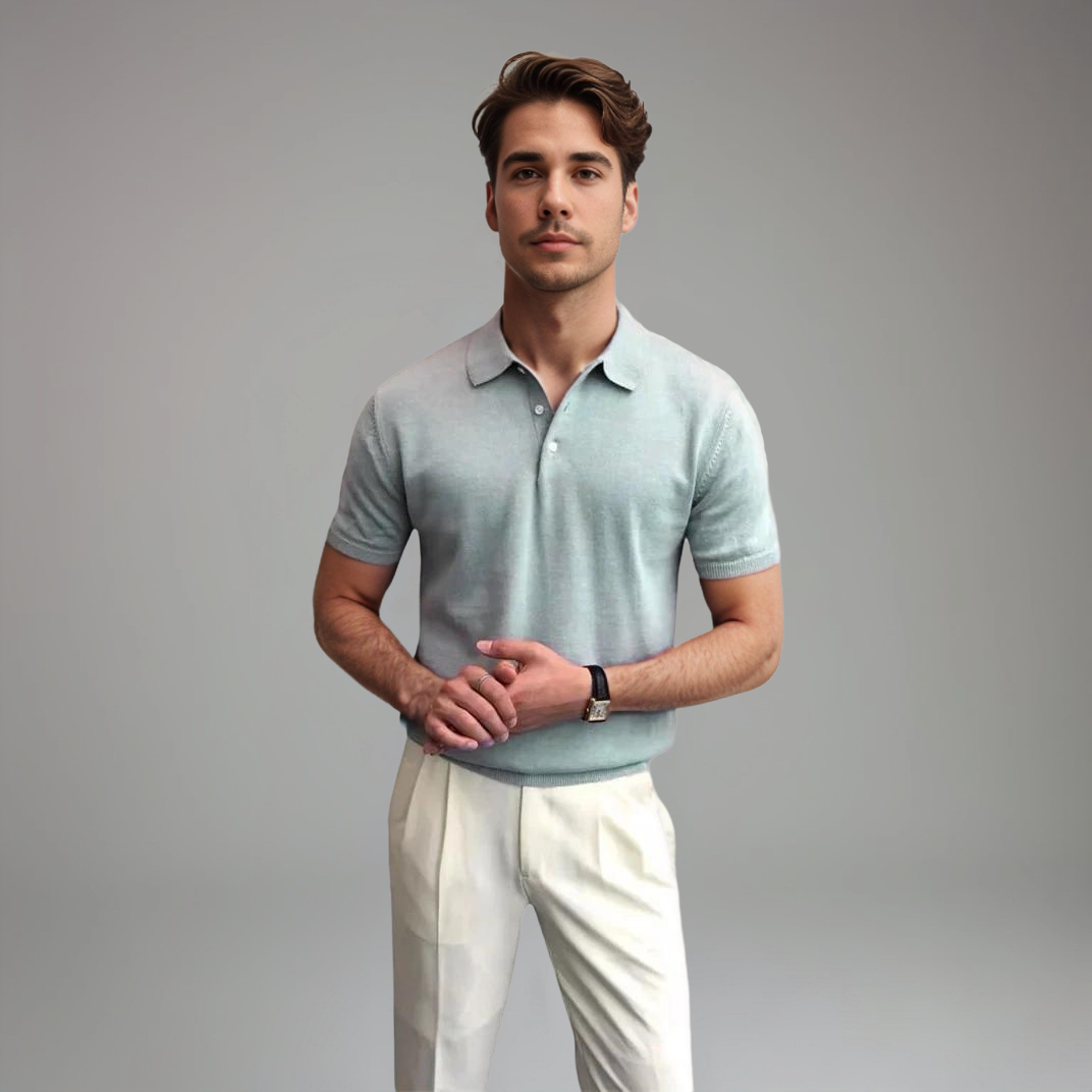Feines Strick-Poloshirt | Klassisch und Modern | Eleganter Schnitt