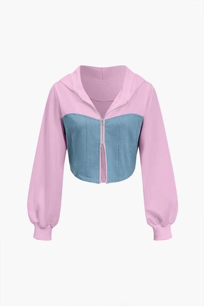 Hope | Sportliches Zweiteiler-Set mit Denim-Details