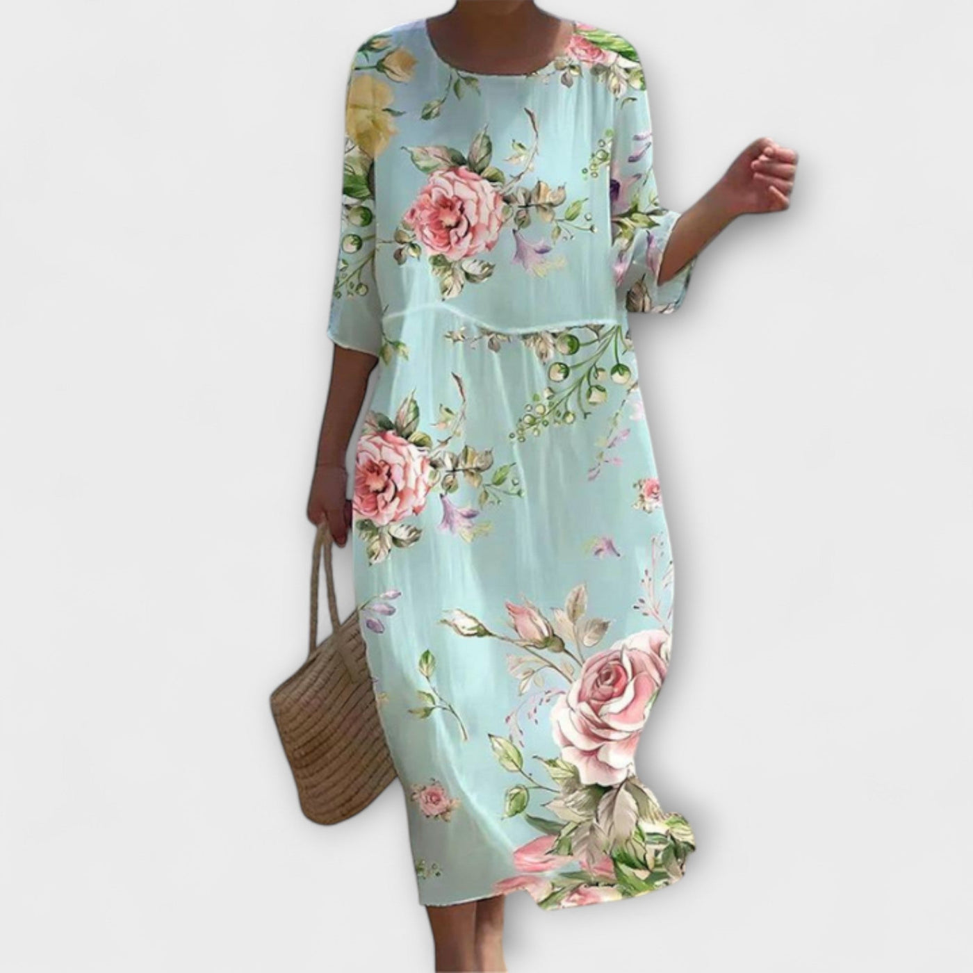 Miranda - Stilvolles Floral-Maxikleid