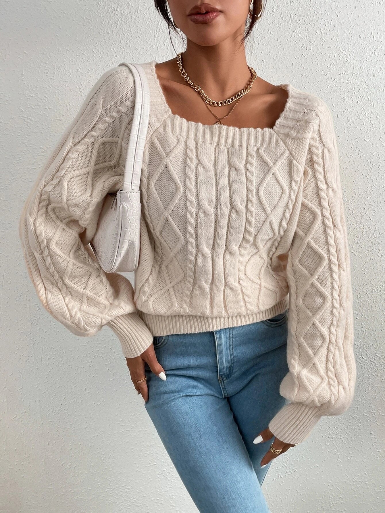 Strickpullover mit Karomuster | Eleganz und Komfort | Modische Vielseitigkeit