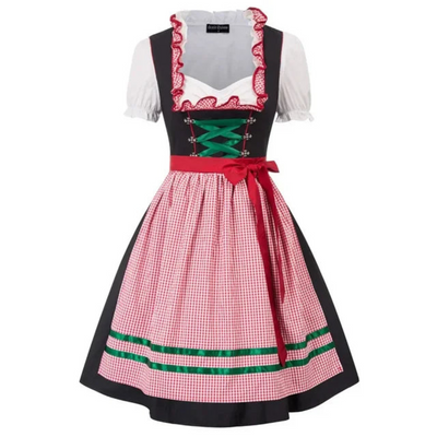 Damen Elegantes Mini Dirndlkleid | Traditionell Festlich