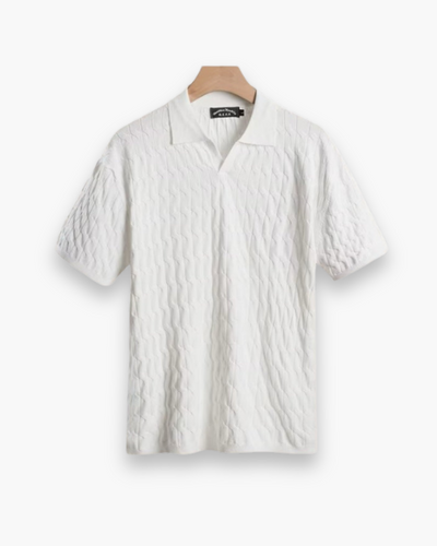 Herren Strukturierter Polo Shirt | Klassisch Eleganter Stil