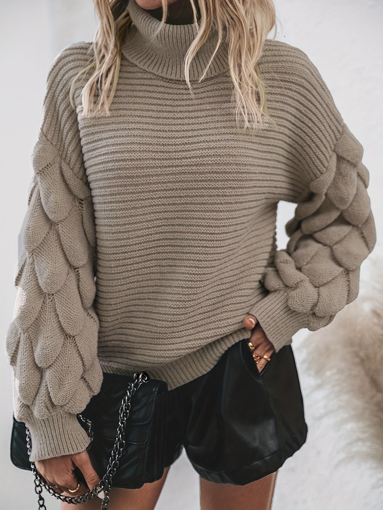 Strickpullover | Stilvolle Struktur | Besondere Ärmel