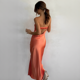 Leonie - Schickes Sommerkleid für Frauen in Orange