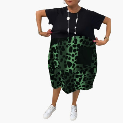 Sommerkleid Damen - Lockeres Freizeitkleid mit Musterprint