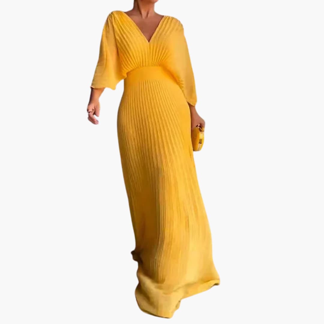 Elegantes Kleid – Damen Hochzeitsgastkleid in Maxilänge