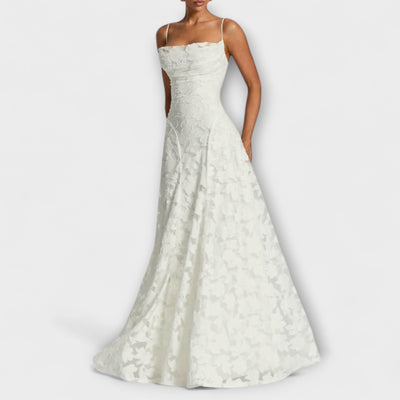 Emberly - Elegantes Jacquard-Maxikleid