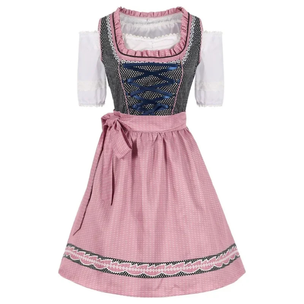 Damen Dirndl Kleid mit modernem Schnitt | Trachtenstil in Midilänge