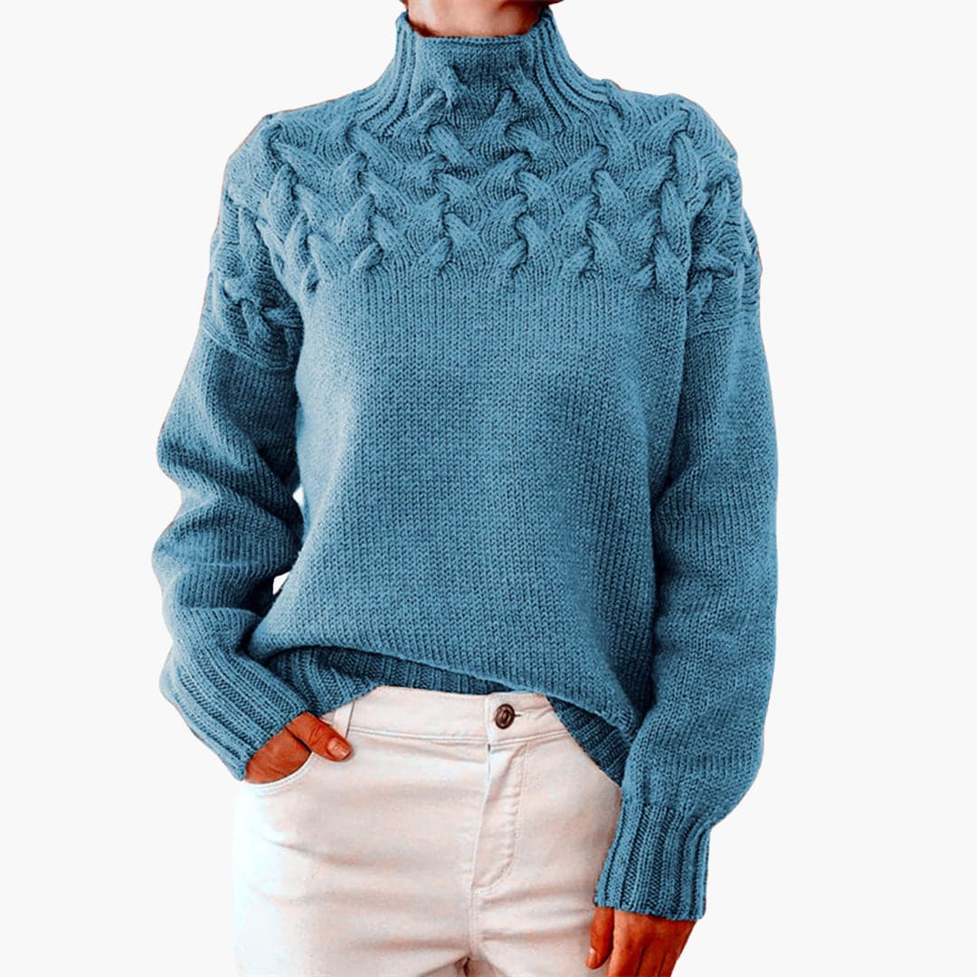 Rollkragen Strickpullover für Damen