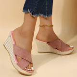 Julie - Stilvolle, bequeme Keilsandalen für Damen in Rosa