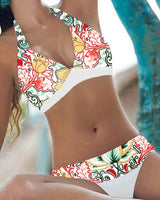 Addie - Stilvolles Bikini-Set mit hoher Taille für Damen in Rot