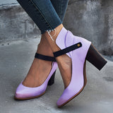 Irene - Stilvolle Sandalen mit klobigem Absatz für Damen in Lila 2