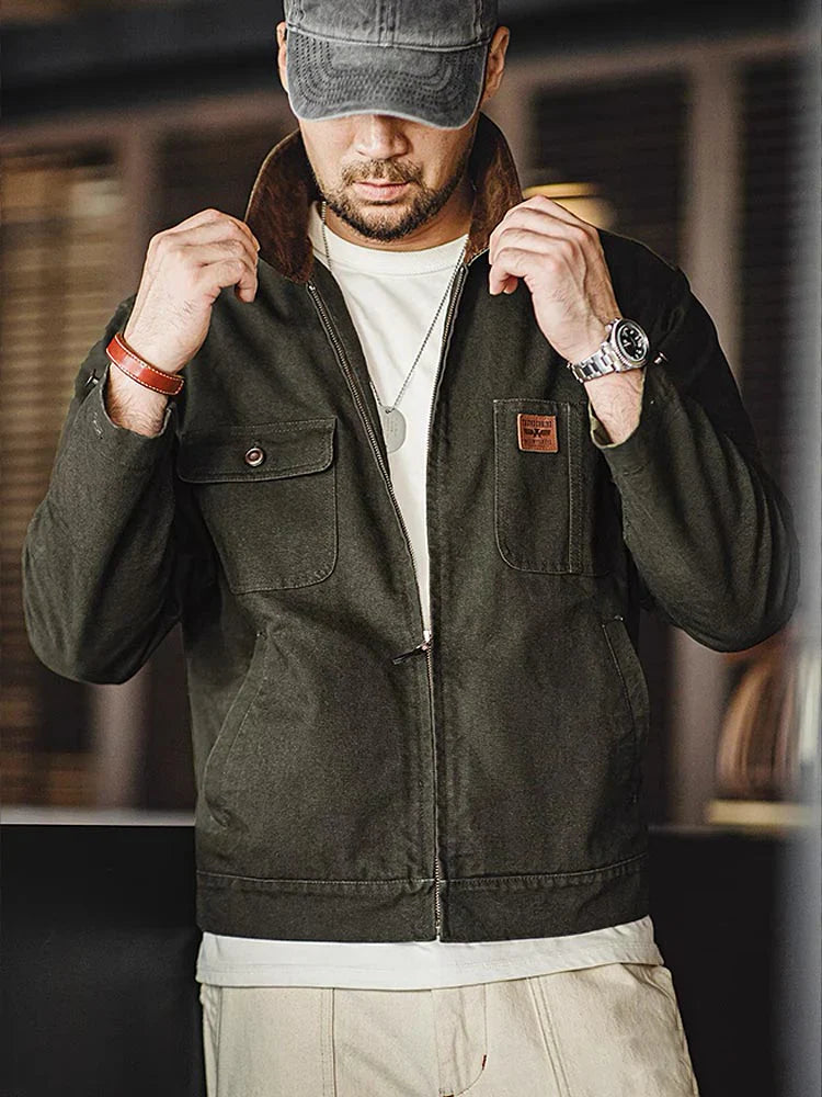 Julian - Maden – Retro-Jacke mit Cordkragen