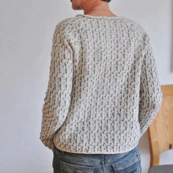 Oda - Eleganter Grauer Pullover