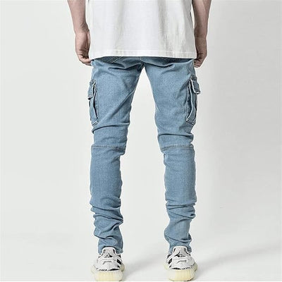 Ethan - Männer Denim Cargo-Hosen
