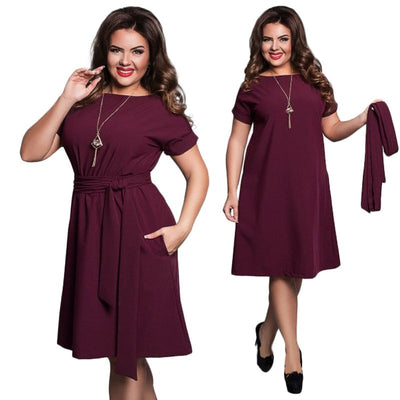 Avelena | Elegantes Plus-Size-Kleid