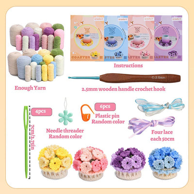 2+2 Gratis | GarnBlüte™ Stressfreier Häkelspaß