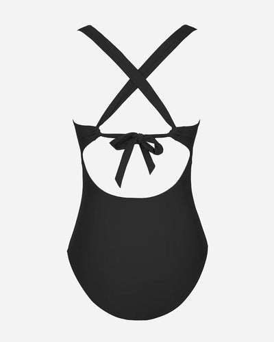 Vela | Einteiliger Badeanzug Damen mit V-Ausschnitt und Rüschendetails