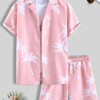 Jorden | Zweiteiler Hose und Oberteil Sommer Set im Tropen Design