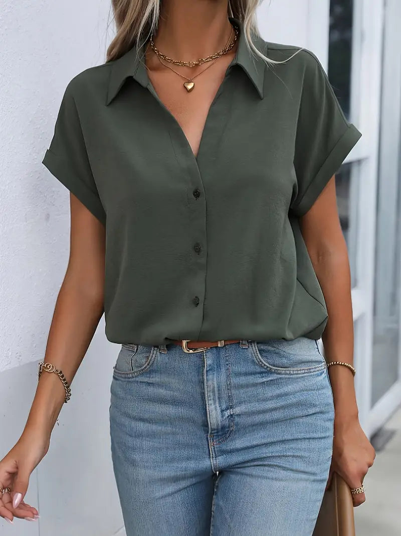 Zyra - Lässiges Frühlingsshirt Komfortabler Stil