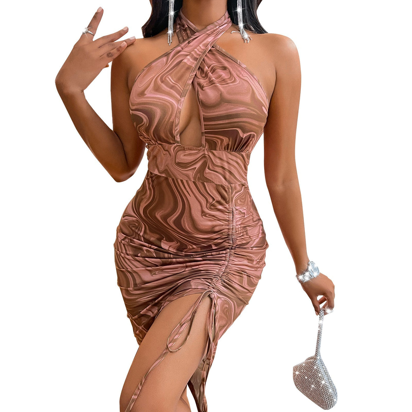 Avelena | Damen Halterneck Street Dress