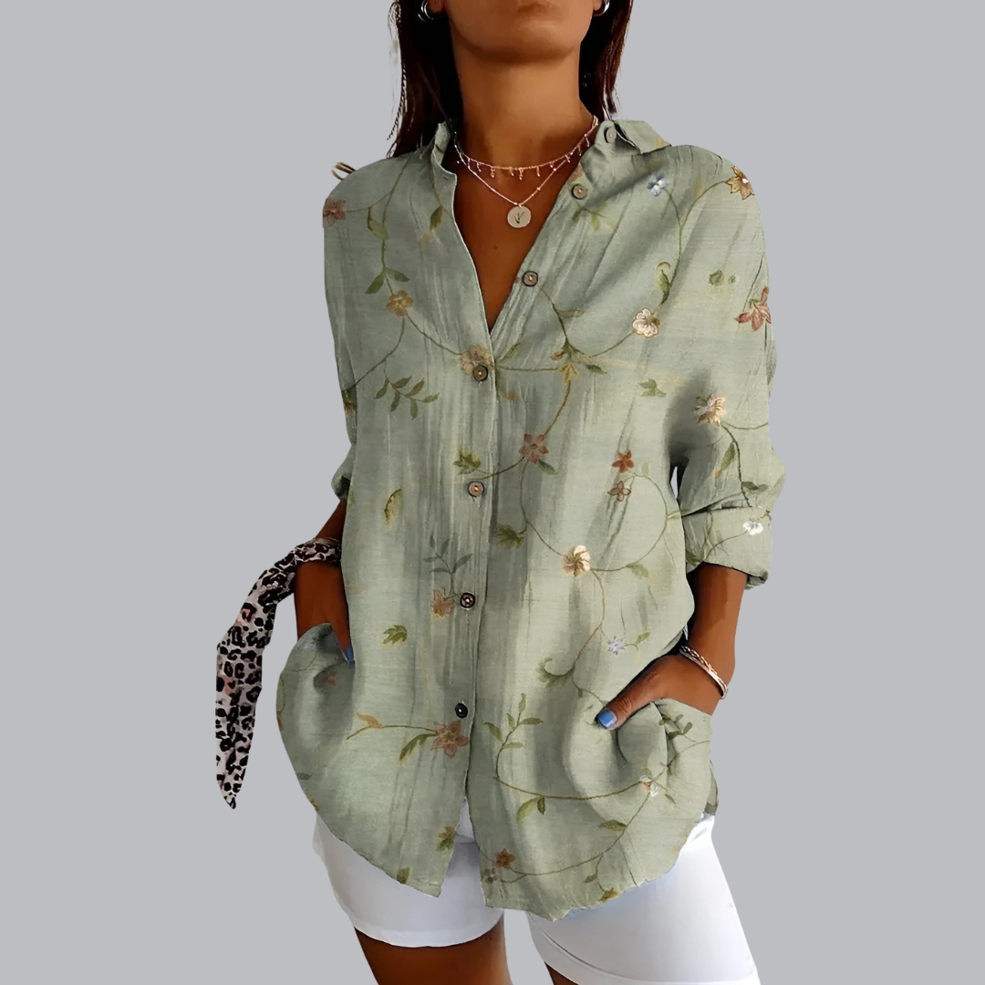 Irmgard™ | Weite Bluse mit elegantem Schnitt