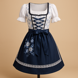 Elena | Elegant Und Traditionell Oktoberfest Dirndl Kleid Für Damen in Blau