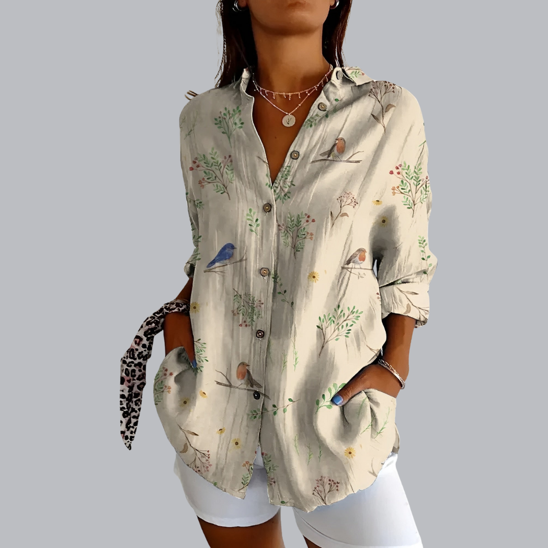 Irmgard™ | Weite Bluse mit elegantem Schnitt