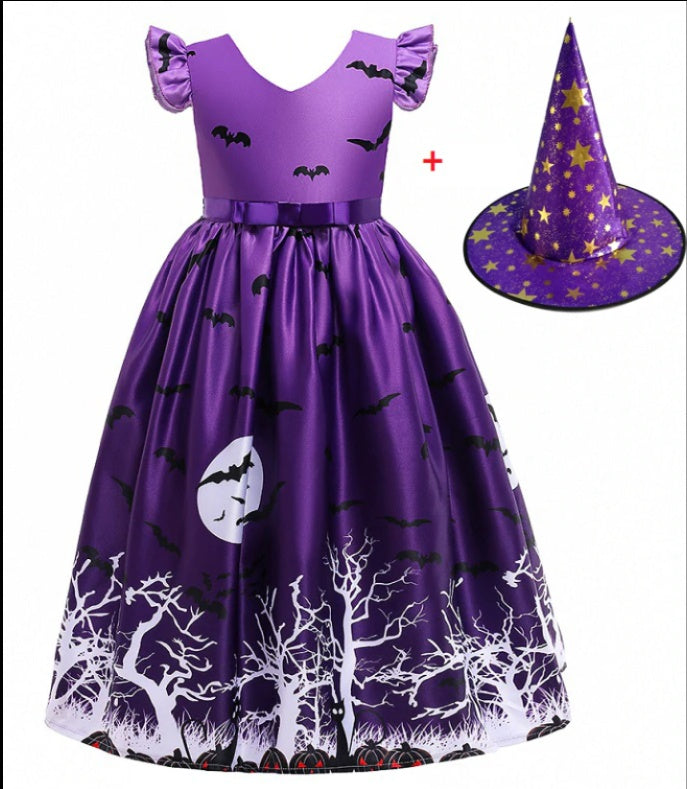 Avelena | Halloween Netz Prinzessinnenkleid