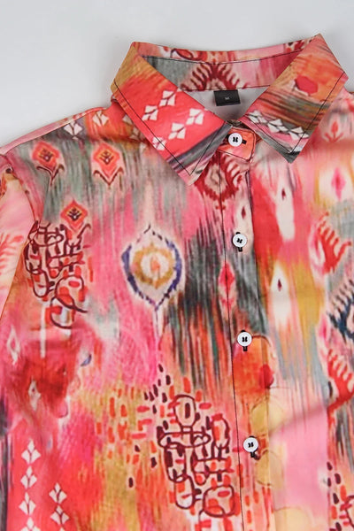 Tessa Blumengemusterter Sommertop mit Halblangen Ärmeln – Elegantes T-Shirt für Frauen