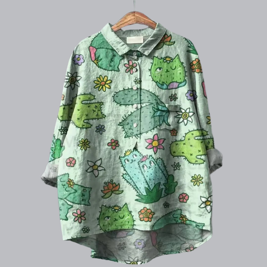 Andrea™ | Modische Vintage Bluse